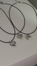 Load and play video in Gallery viewer, Puffy Heart Cord Necklace
